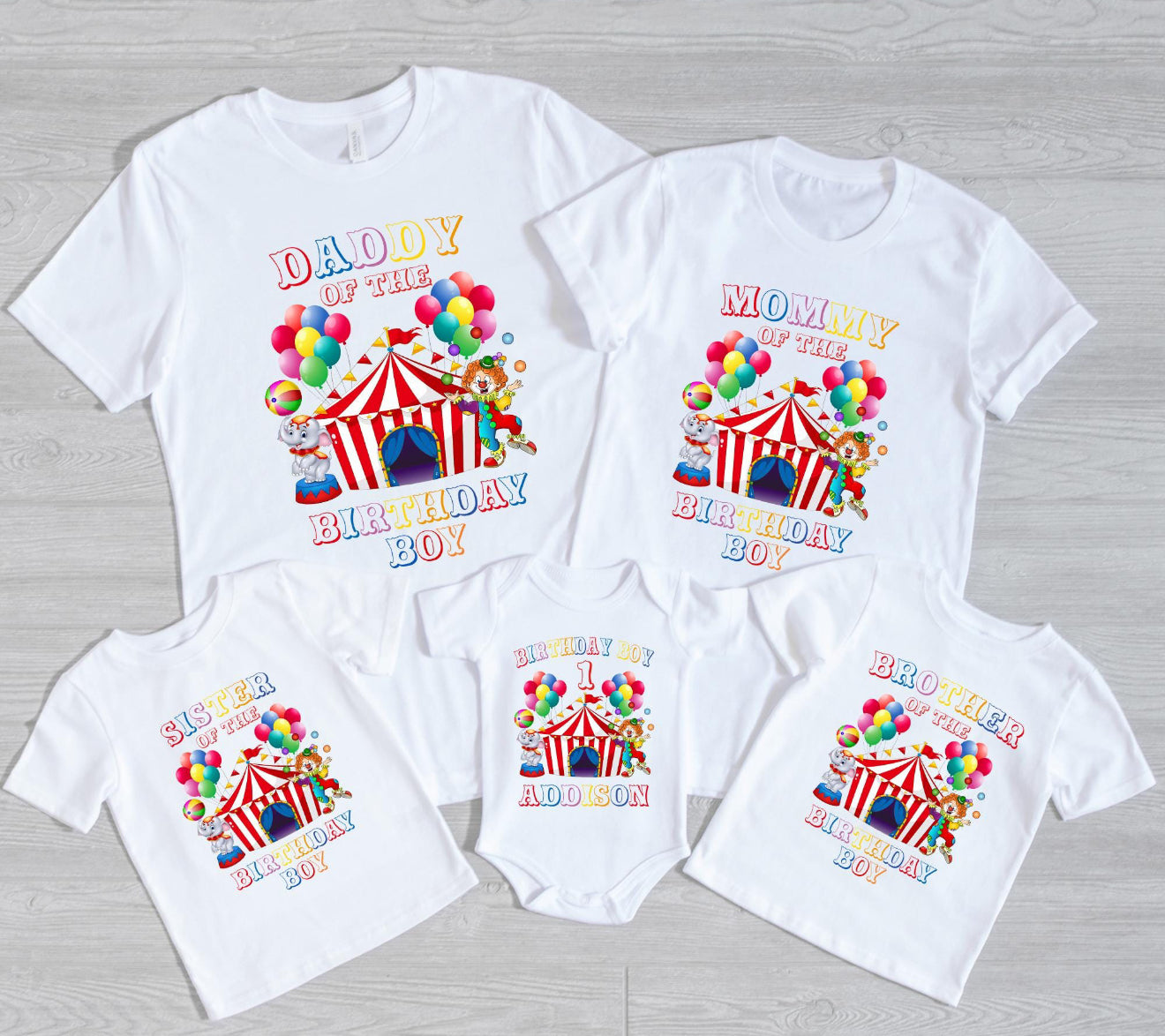 Birthday Party Custom T-Shirt Bundle