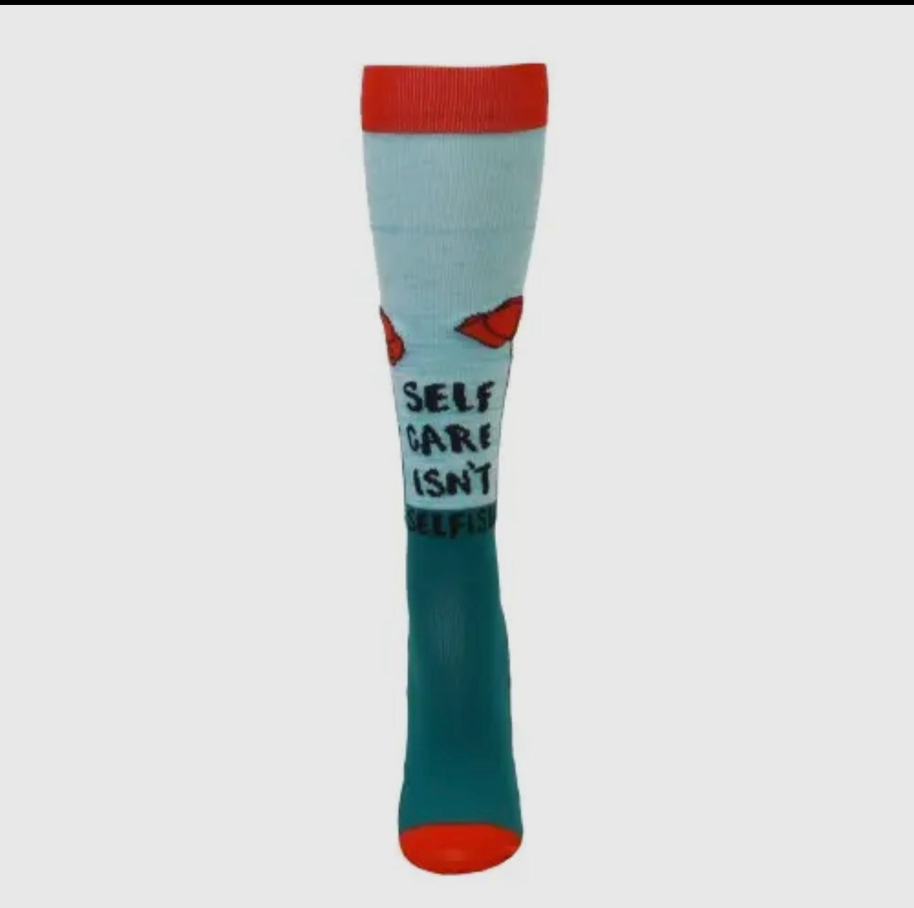 “SELF CARE ISN’T SELFISH” Fashion Compression Sock